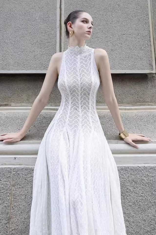 Lucas Black Lace Sleeveless Dress | Dress In Beauty