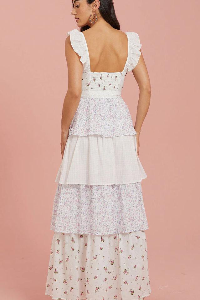 Sweetheart Neck Floral Print Layered Dress | Dress In Beauty