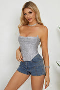 Sequin Strapless Bustier Top | Dress In Beauty