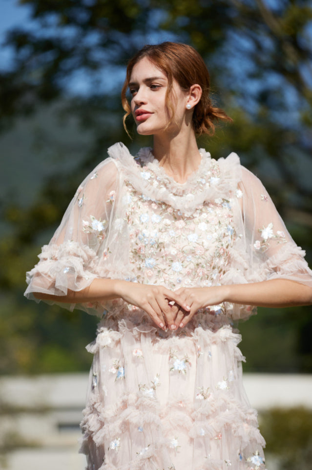 Lalabelle Floral Gown in Tulle | Dress In Beauty