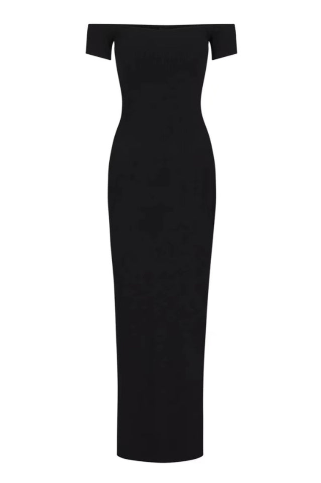 SKIMS Soft Lounge Off-Shoulder Slip Dress | Dress In Beauty