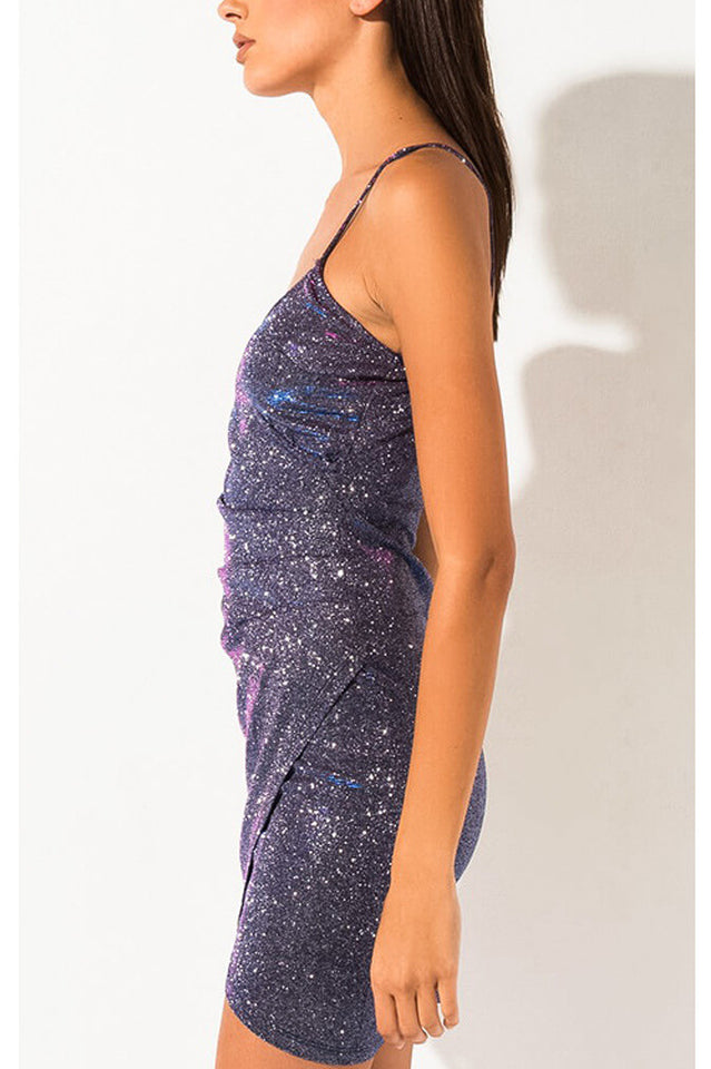 Shimmer Pleated Mini Dress | Dress In Beauty