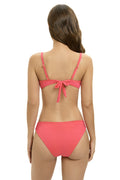 Solid Color Tie Front Bikini Set | Dress In Beauty
