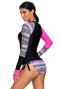 Vansa Printed Long Sleeve Swimsuit Set | Dress In Beauty