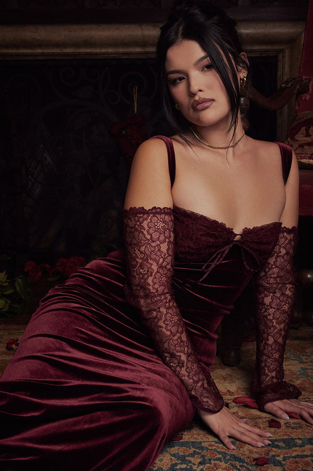 Kaia Evening Velvet Maxi Dress | Dress In Beauty