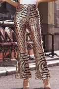 Sequin High Rise Flare Pants | Dress In Beauty