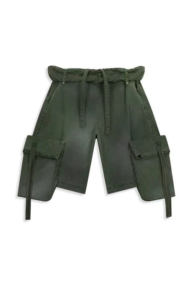 OPEN YY Rolled Waist Cargo Shorts | Dress In Beauty