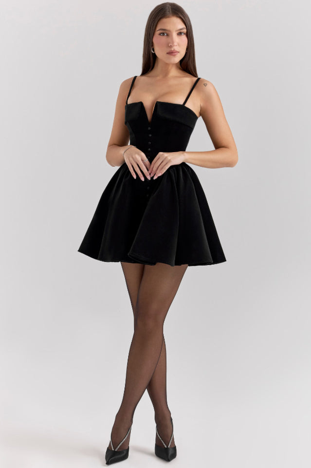 Selina Velvet Tulle Mini Dress | Dress In Beauty