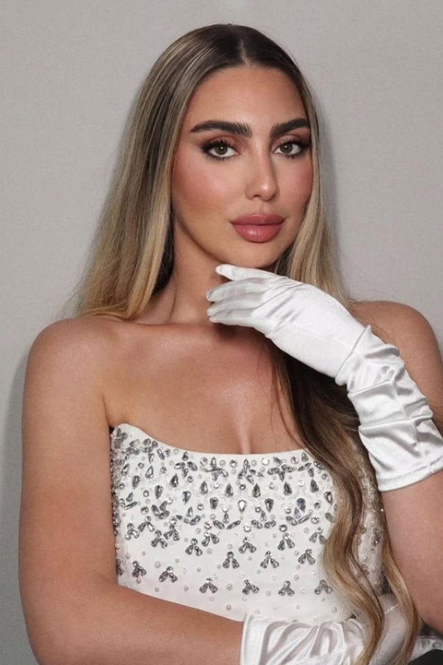 Strapless Crystal A Line Dress | Dress In Beauty