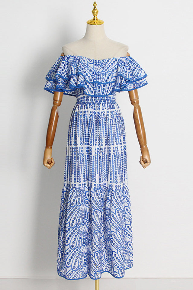 Tulum Off Shoulder Eyelet Dress | Dress In Beauty