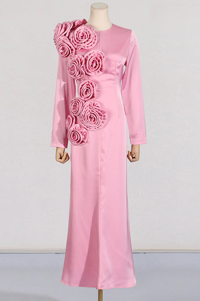 Solid Patchwork Appliques Elegant Dress | Dress In Beauty