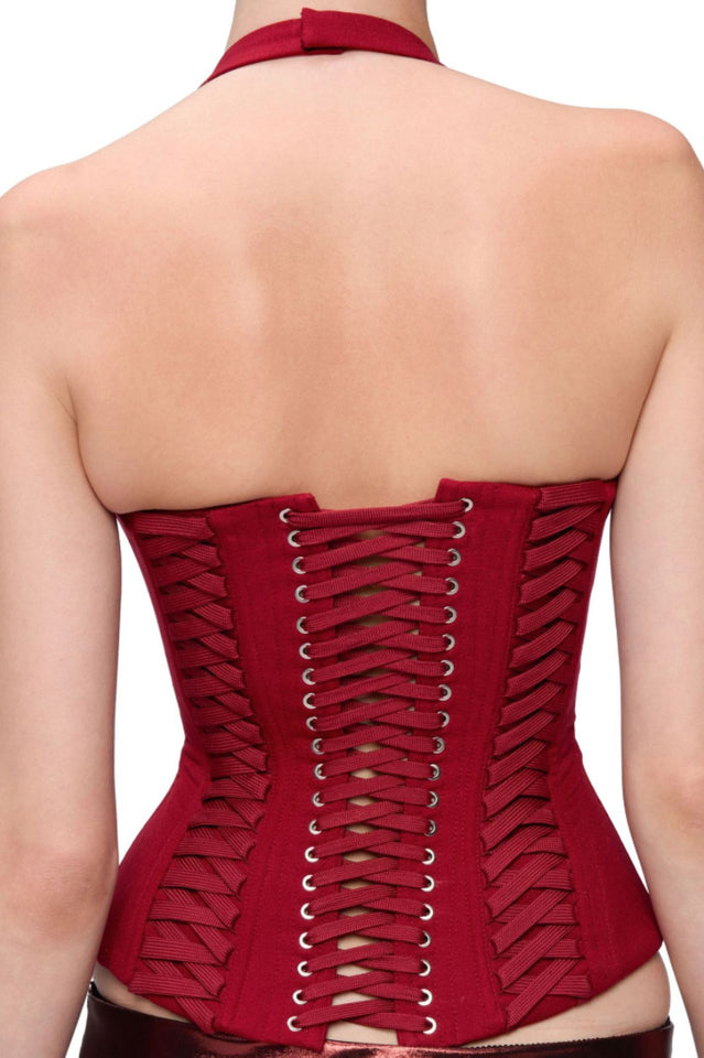 Celleen Halter Lace Up Corset | Dress In Beauty