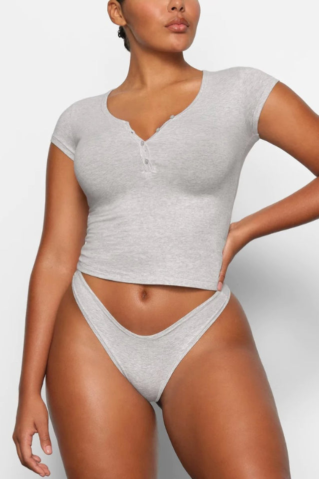 New Vintage Henley T-Shirt | Dress In Beauty