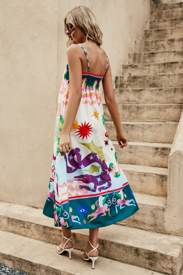 Seeker Folklore-Print Dress | Dress In Beauty