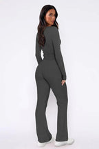 Women's long sleeve pajama set - View 6 | WEUXS