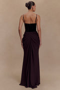 Velvet Corset Maxi Dress | Dress In Beauty