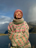 Nordic Bloom Chunky Knit Sweater - View 7 | WEUXS