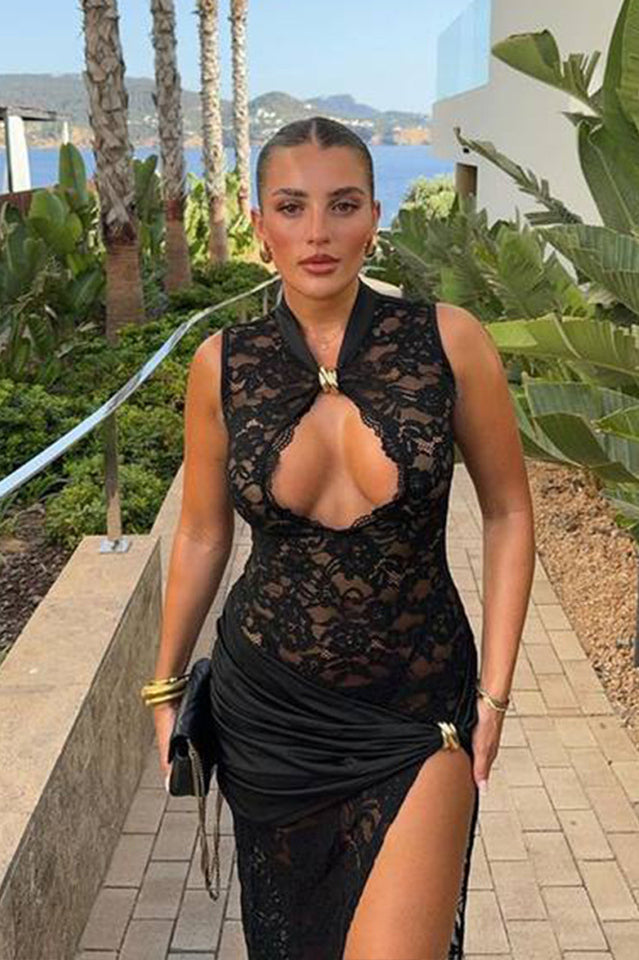 Lace Keyhole Maxi Dress | Dress In Beauty