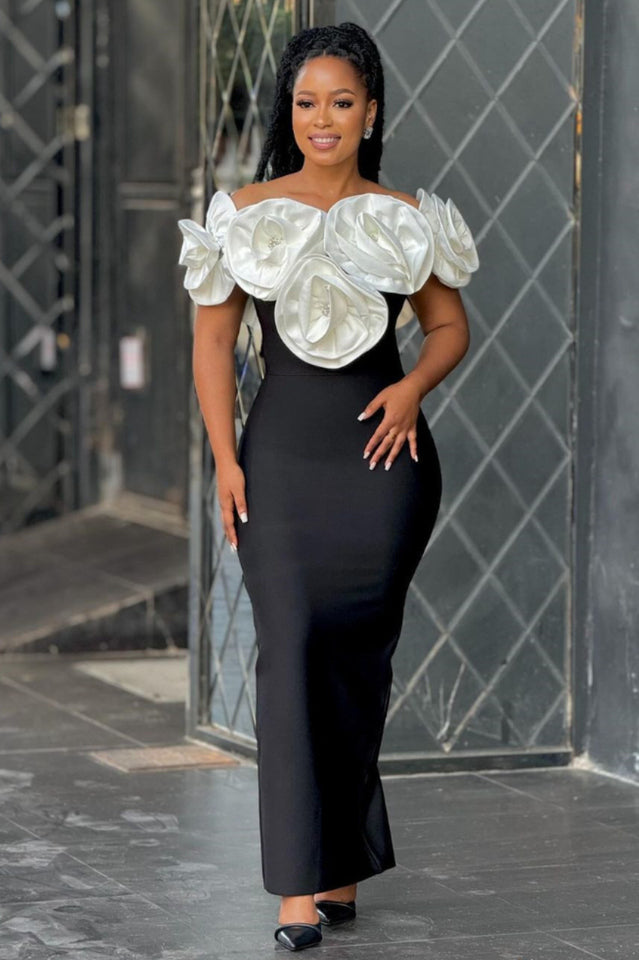 Solene Flower Bandage Dress | Dress In Beauty