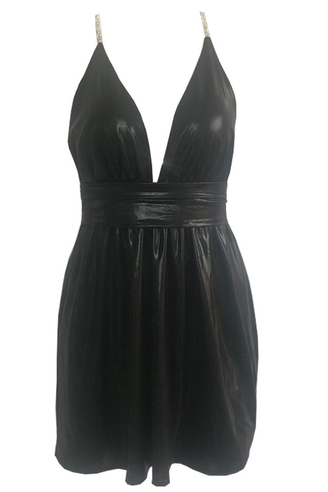 Laser Sparkle Backless Dress | Dress In Beauty