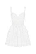 Brigitte Broderie Anglais Corset Mini Dress | Dress In Beauty