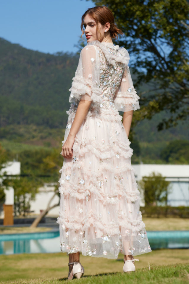 Lalabelle Floral Gown in Tulle | Dress In Beauty