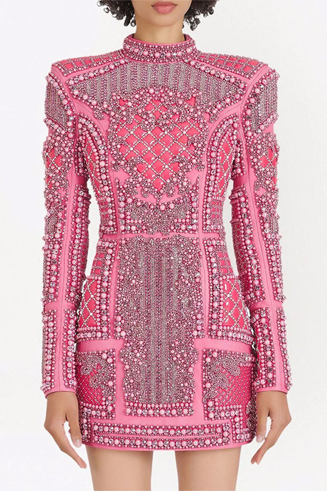Long Sleeve Sequin Embellished Dress | Dress In Beauty