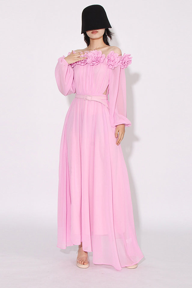 Ascella Flower Shoulder Maxi Dress | Dress In Beauty