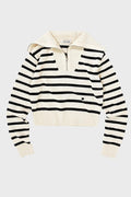 Low Classic Stripe Sailor Zip-up Knit | Dress In Beauty