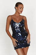 Giselle Disc Sequin Mini Dress | Dress In Beauty