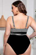 Striped Tie Waist One Piece Swimsuit | Dress In Beauty