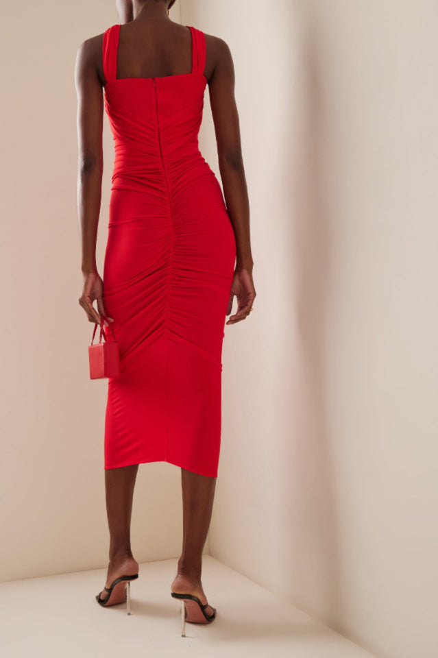 Genevieve Rose Ruched Dress | Dress In Beauty