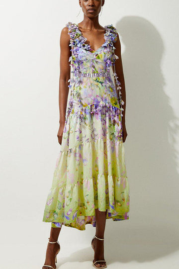 Floral Applique Maxi Dress | Dress In Beauty