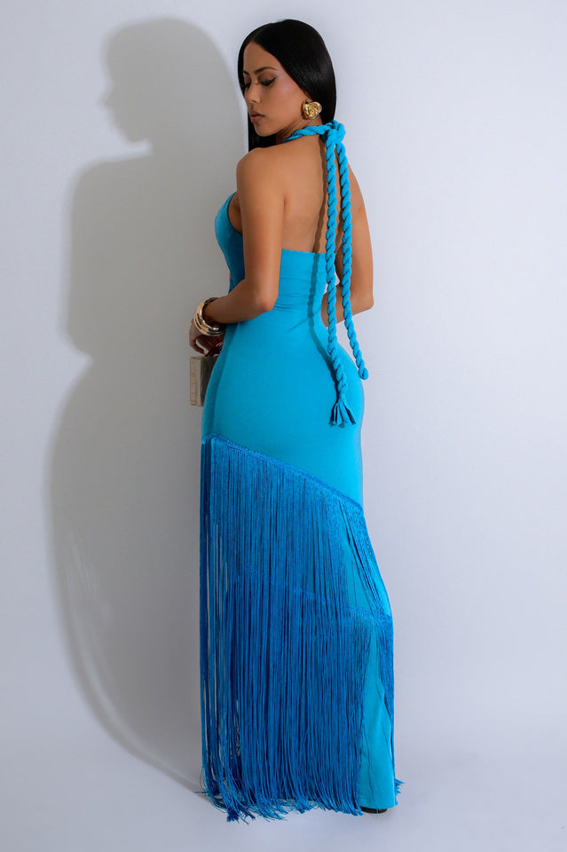 Coastal Rhythm Fringes Maxi Dress | Dress In Beauty