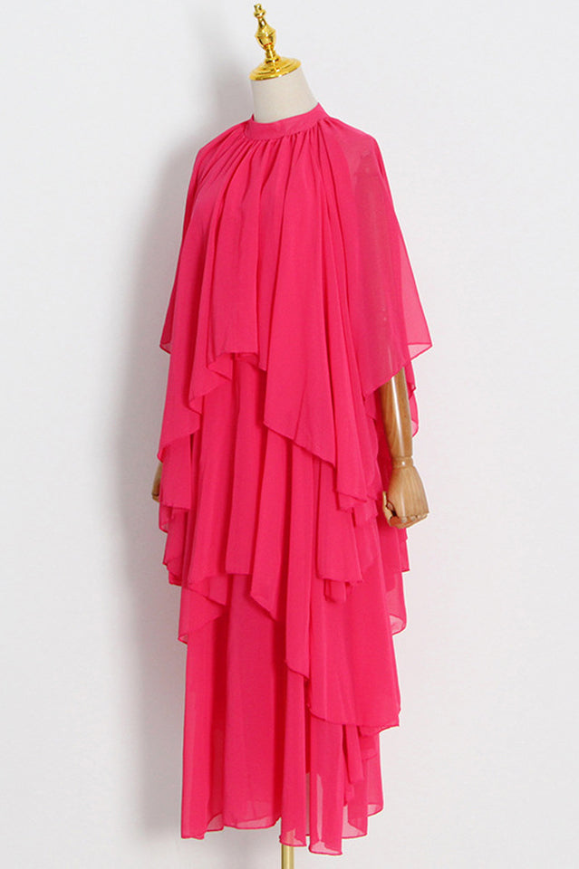 Layered Silk-Georgette Gown | Dress In Beauty