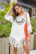 Tassel Loose Style Beach Cover Up | Dress In Beauty