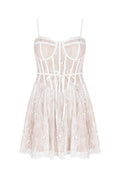 Louisa Vintage Cream Lace Mini Dress | Dress In Beauty