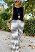 Chic Striped Wide Leg Pants | Dress In Beauty