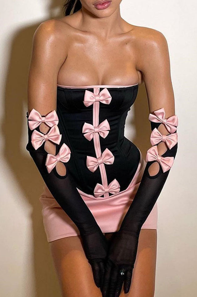 Spice Bow Knot Skirt Two Piece Set | Dress In Beauty