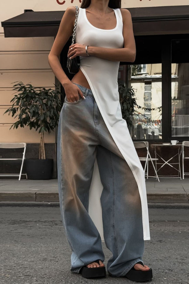 Diagonal Hem Maxi Top | Dress In Beauty