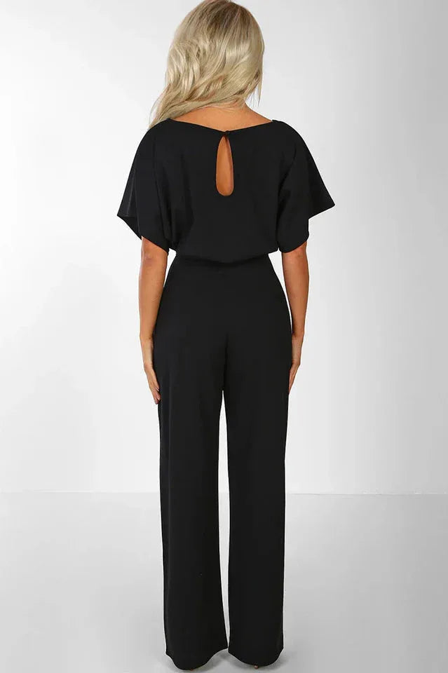 Wide Leg Jumpsuit with Tie Waist Secondary image