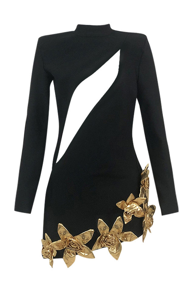 Krisp Hollow Out 3D Mini Dress | Dress In Beauty