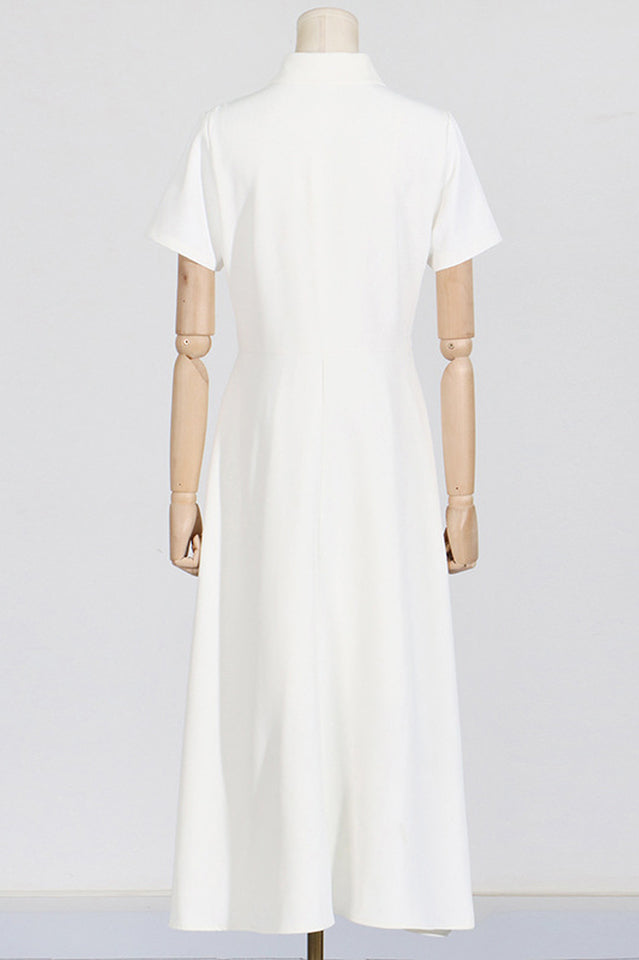 Cotton Poplin 3D Flower Midi Dress | Dress In Beauty