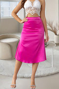 A-line Satin Skirt | Dress In Beauty