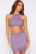 Cutout Crochet Top + Skirt Set | Dress In Beauty