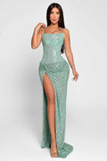 Haya Sequin Corset Maxi Dress | Dress In Beauty