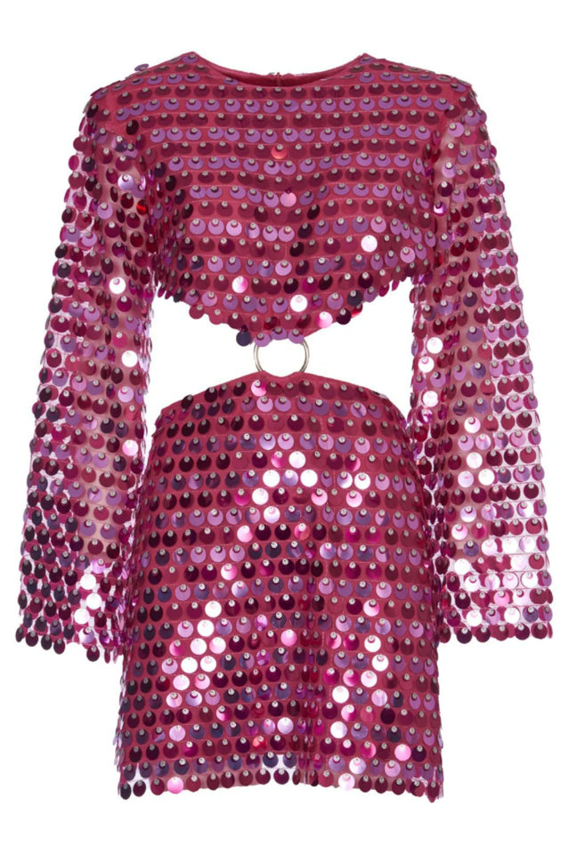 Mirror-Embellished Cutout Dress | Dress In Beauty