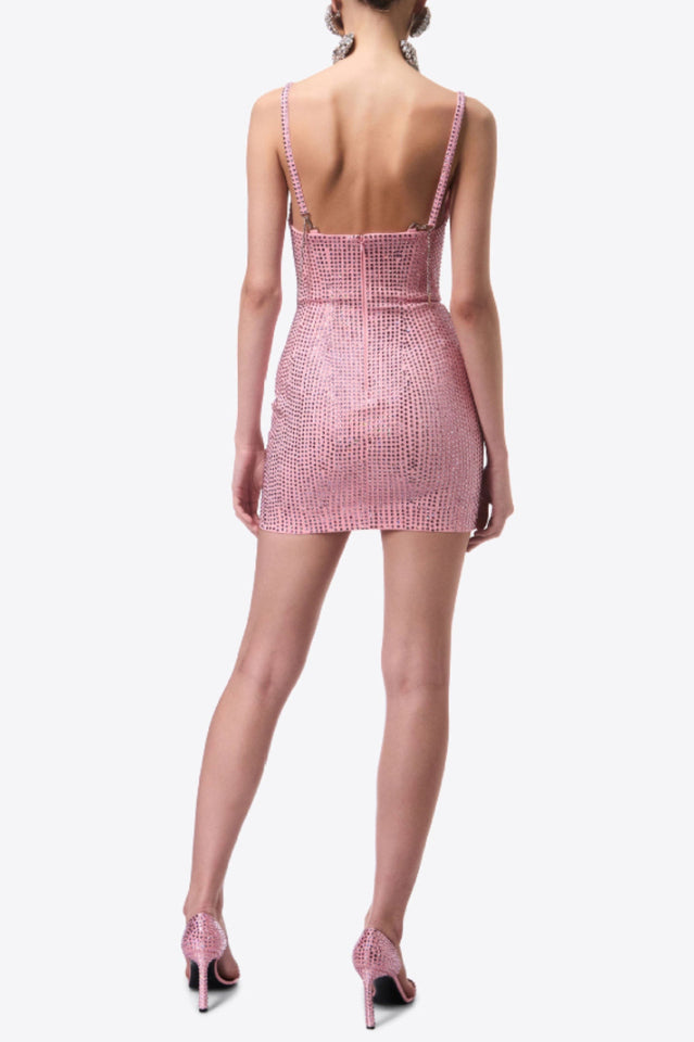 Pink Polka Dot Bustier Dress | Dress In Beauty