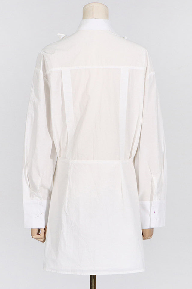 Cotton Poplin 3D Flower Short Dress | Dress In Beauty