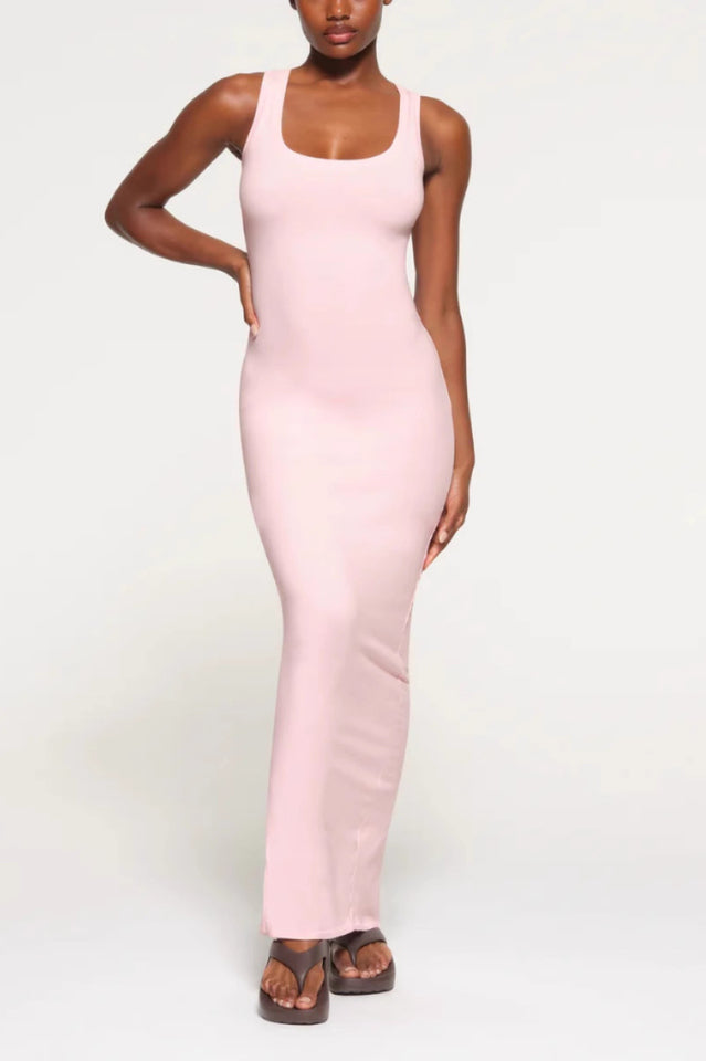 SKIMS New Vintage Scoop Neck Maxi Dress | Dress In Beauty